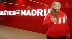 DEYNA CASTELLANOS LLEGÓ A ESPAÑA Y FUE PRESENTADA CON EL ATLÉTICO DE MADRID