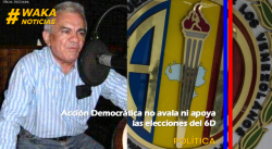 ACCIÓN DEMOCRÁTICA INSTITUCIONAL NO AVALA NI APOYA LAS ELECCIONES DEL 6D