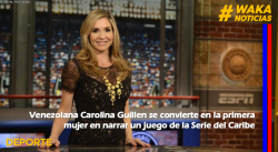 Venezolana Carolina Guillen se convierte en la primera mujer en narrar un juego de la Serie del Caribe