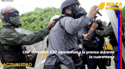 CNP DENUNCIÓ 220 AGRESIONES A LA PRENSA DURANTE LA CUARENTENA