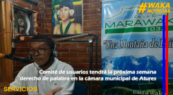 COMITÉ DE USUARIOS TENDRÁ LA PRÓXIMA SEMANA DERECHO DE PALABRA EN LA CÁMARA MUNICIPAL DE ATURES 