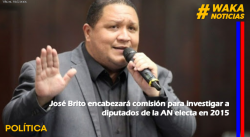 JOSÉ BRITO ENCABEZARÁ COMISIÓN PARA INVESTIGAR A DIPUTADOS DE LA AN ELECTA EN 2015 