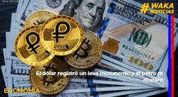 EL DÓLAR REGISTRÓ UN LEVE INCREMENTO Y EL PETRO SE DISPARÓ