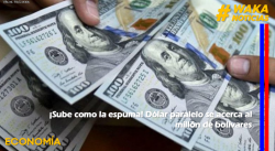 ¡SUBE COMO ESPUMA! DÓLAR PARALELO SE ACERCA AL MILLÓN DE BOLÍVARES