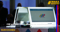CNE PRESENTÓ NUEVA MÁQUINA DE VOTACIÓN PARA EL 6-D