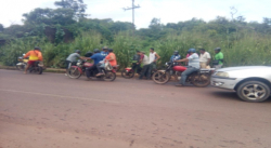 Se quemó una moto producto de un corto circuito