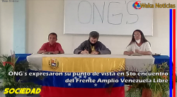 ONG’s expresaron su punto de vista en 5to encuentro del Frente Amplio Venezuela Libre