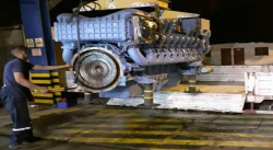 MOTOR PARA PLANTA ELÉCTRICA DE ATABAPO ARRIBÓ A PUERTO AYACUCHO