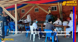 TRIBUNALES PENALES DEL PAÍS REALIZARON 741 AUDIENCIAS PRELIMINARES