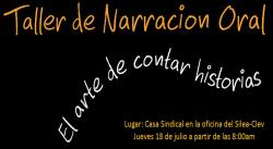 TALLER DE NARRACIÓN ORAL DE ESTRATEGIA DIDÁCTICA EN EL AULA, DICTARÁ COLEGIO DE LICENCIADOS EN EDUCACIÓN